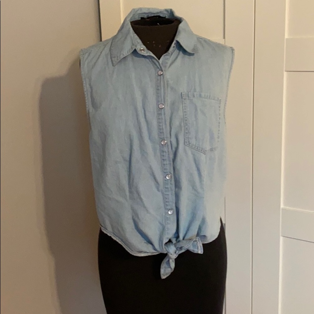 Denim/Lace Vest